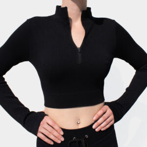 Langarm Shirt Black