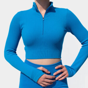 Langarm Shirt Blue