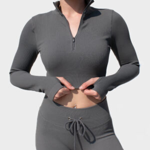 Langarm Shirt Grey
